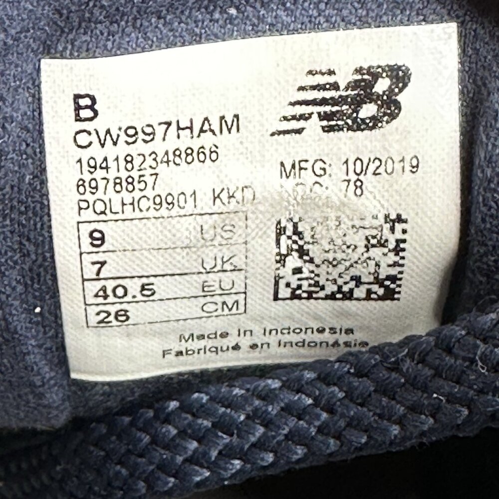 New Balance 997H Womens Size 9 (B) Shoes Indigo Classic Fashion Sneakers - Picture 8 of 8